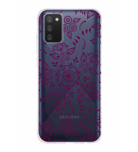 Samsung Galaxy A02s  Kapak Nostalji Desen Tasarımlı Şeffaf Silikon Kılıf