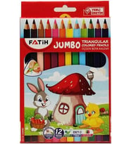 Fatih Kuru Boya Üçgen Jumbo 12 Renk