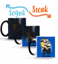 Super Minion Mario Sihirli Kupa Bardak Porselen