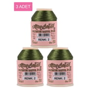 3 Adet Altınbaşak Oya ve Dantel İpi 20 gr - Royaleks - No: 002
