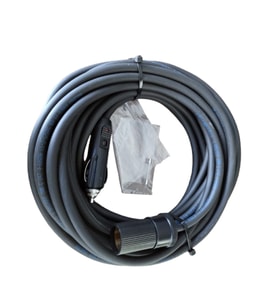 Araç Çakmak Uzatma Kablosu 12-24 Volt 16 Amper 2 X1,5mm TTR Bakır 5 Mt-Siyah