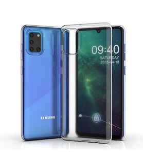 Samsung Galaxy A31 Uyumlu Kılıf Zore Süper Silikon Kapak (Renksiz)