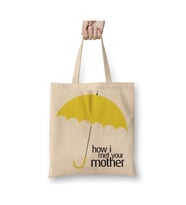 How I Met Your Mother 04 Beyaz Bez Çanta Uzun Saplı Alışveriş Çantası Plaj Çantası