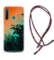 Realme 5i 5 Pro 6i 7 Pro 8 Kılıf Boyun Asklı Rasta Silikon Güzel Çiçekler 1712