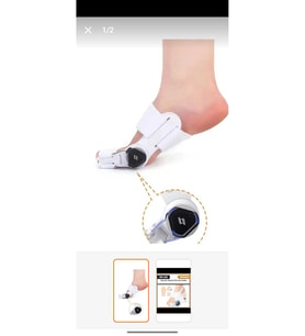 Ayarlı Baş Parmak Düzeltici, Halluks Valgus ve Eğrilik Destek
