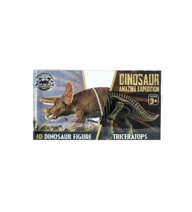 Minik Paleontologların Yeni Favorisi: Yarı İskelet Triceratops Seti (Kahverengi)