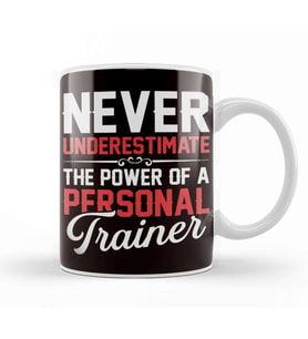 Personal Trainer Power Workout Fitness Instructor Gym Sports Kupa Bardak Porselen