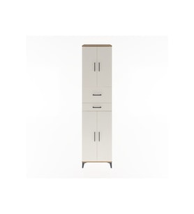 Hyperion Dolap 4 Raflı 2 Çekmeceli 4 Kapaklı 60x44x243 Çam-Aytaşı