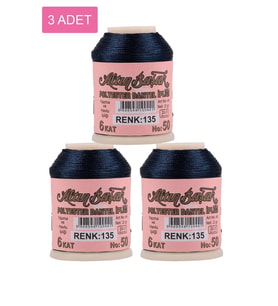 3 Adet Altınbaşak Oya ve Dantel İpi 20 gr - Royaleks - No: 135