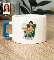 Kişiye Özel Karikatürlü Cat Mom Kedi Annesi Lüks Fincan Anneler Günü Hediyesi