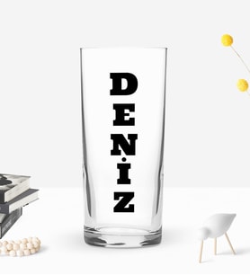 BK Gift Kişiye Özel İsimli DTF İsimli Rakı Bardağı, Arkadaşa Hediye, Sevgiliye Hediye