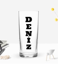 BK Gift Kişiye Özel İsimli DTF İsimli Rakı Bardağı, Arkadaşa Hediye, Sevgiliye Hediye