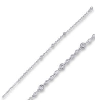 pilelistore 925 Ayar Gümüş Zirkon Taşlı Bileklik