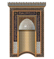 Armada Çini 180x290 KS-77 Çinili Mescit Mihrap Cami Mihrapları