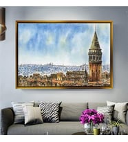 Altın Çerçeveli dekoratif tablo a830 (Gold)
