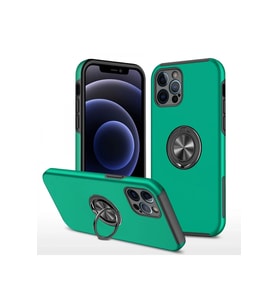Pilelistore   iPhone 12 Pro Kılıf Elit Yüzüklü Kapak - Yeşil