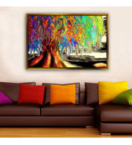 Altın Çerçeveli dekoratif tablo l1737 (Gold)