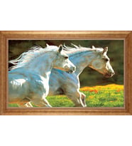 EV İŞYERİ OFİS İÇİN ALTIN ÇERÇEVELİ PASPARTULU TABLO S580