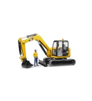 BRUDER CAT MİNİ EKSKAVATÖR VE İNŞAAT İŞÇİSİ 02466