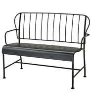 Bahçe Bankı, Gri, 115x56x87 cm, Mindersiz