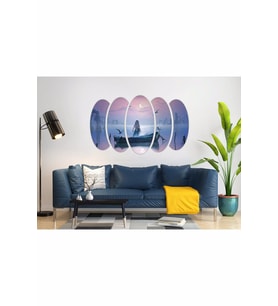 KIZ KAYIK GECE DİJİTAL ART MDF TABLO-2898