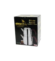 FİLİNTA JUMBO BOY ÇELİK ÇAYDANLIK SETİ ÇİFT KAPAKLI RENKLİ BAKALİT KULP ÜST DEMLİK: 2LT - ALT SULUK: 4LT KENDİNDEN SÜZGEÇLİ (5343)