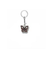 Deathly Butterfly Figürlü Unisex Anahtarlık Kırmızı Detaylı Gotik Tasarım