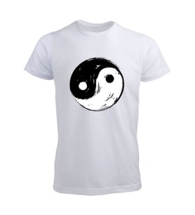 Yin Yang Tişörtü (Düz Beyaz)