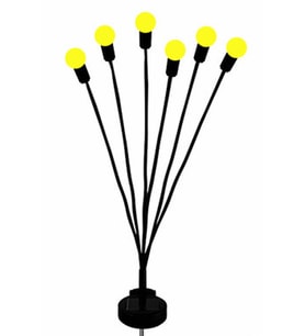 2'li Bahçe Çiti 6'lı Renkli Güneş Enerjili Led Lamba Royaleks-1085