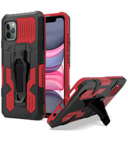 Apple Iphone 11 Pro Max Zırh Tank Kılıf Yüksek Koruma (Kırmızı)