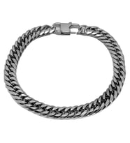 Chavin 8 mm. 20,5 cm. Gri Çelik Erkek Bileklik er11