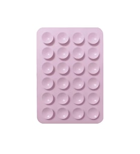 Lexroo Kare Öpücüklü Tek Taraflı Silikon Tutucu 5,50cm x 8cm - Açık Pembe