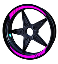 Moto GP Gül Pembesi İç Jant Şeridi Sticker Çınar Extreme