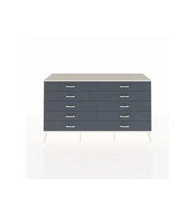 Hyperion Konsol 10 Çekmeceli  176x44x99 Çam-Aytaşı/Antrasit