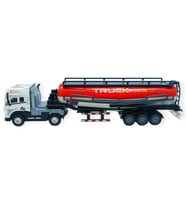 Metal Tır 1:24 - Sesli Işıklı Tanker Tır 39 cm - Beyaz Kafa
