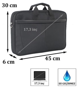 Laptop Çantası 17.3" & 17 Basic Omuz Askılı 8683255011981