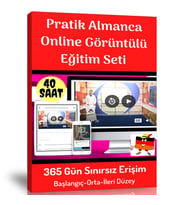 Pratik Almanca Online Görüntülü Eğitim Seti (Başlangıç-Orta-İleri Düzey)