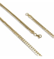 Yassı Yılan Sırtı Çelik Kolye 1.2Mm X 4Mm 3183CEK039