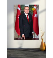 Recep Tayyip Erdoğan Başkan Erdoğan Rte Kanvas Tablo (7 Farklı Ölçü)