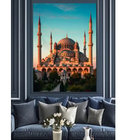 Sultanahmet Camii İstanbul Manzarası Dekoratif Kanvas - Mdf Ahşap Tablo