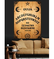 Ouija Tahtası İllüstrasyonu Dekoratif Kanvas - Mdf Ahşap Tablo