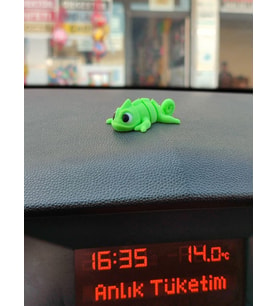 Otomobil Aksesuarı Dikiz Aynası Aksesuarı Dikiz Aynası Süsü Sevimli Bukalemun Tiny Chameleon