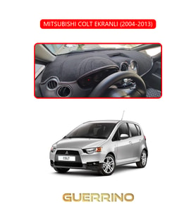 MITSUBISHI COLT EKRANLI 2004-2013TORPİDO KORUMA HALISI KIRMIZI KENAR