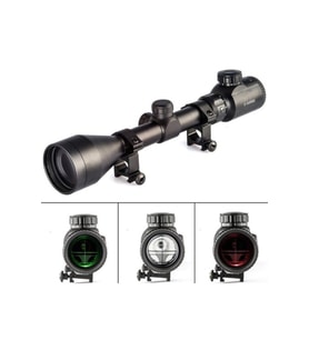 3-9x50 Zoomlu Keskin Nişancı Dürbünü Kırmızı Yeşil Işık Tüfek Çelik Gövde