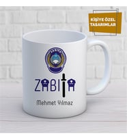 Kişiye Özel İsim Yazılabilir Zabıta Kupa Bardak