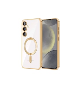 Samsung Galaxy S23 Plus Kılıf Kross Magneticsafe Kapak - Gold