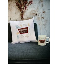 Biyoloji Öğretmenine Hediye Kupa Bardak ve Yastık Set 002 (Beyaz)