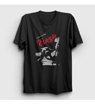Presmono Unisex Siyah London Calling The Clash T-Shirt 384061tt