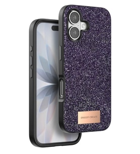 Onegif Apple iPhone 17 Bright Simli Kapak - Derin Mor