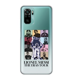 Xiaomi Redmi Note 10 / Note 10S Uyumlu Lionel Messi Tasarımlı Şeffaf Telefon Kılıfı